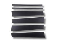 Door Center Pillar Trims for Land Rover Discovery 3 & 4 - Matt Black - 6-Pieces (2004 - 2016)-Spoilers and Bodykits Australia