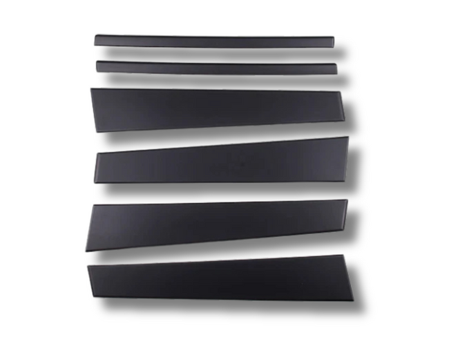 Door Center Pillar Trims for Land Rover Discovery 3 & 4 - Matt Black - 6-Pieces (2004 - 2016)-Spoilers and Bodykits Australia