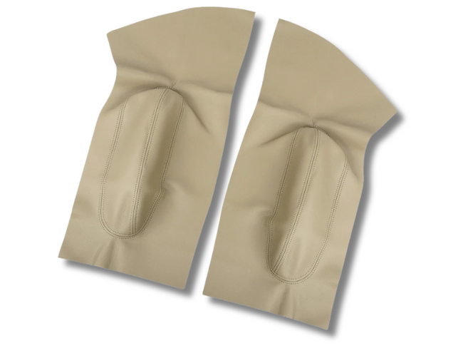 Door Panel Armrest Covers for Volkswagen Beetle - Microfibre Leather - Pair - Beige (1998 - 2010)-Spoilers and Bodykits Australia