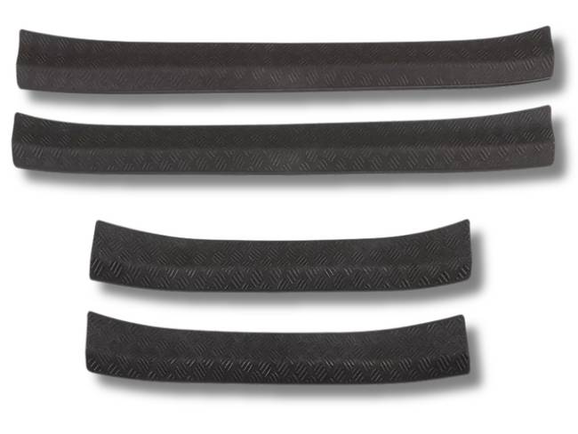 Door Sill Scuff Trims x4 for Land Rover Defender 110 - Black (2020 - 2024)-Spoilers and Bodykits Australia