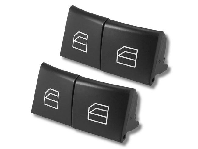 Driver Window Switch Button Covers x4 for Mercedes Benz ML Class / GL Class / R Class W164 / X164-Spoilers and Bodykits Australia