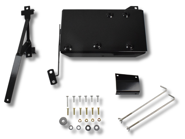Dual Battery Tray for GU Nissan Patrol 3.0L / 4.2L Diesel TDI Intercooled - Black-Spoilers and Bodykits Australia