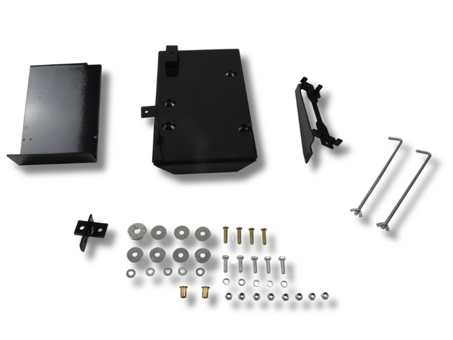 Dual Battery Tray for Toyota Hilux GUN123 / GUN126 1GD-FTV 2.8L - Black (2015 - 2018)-Spoilers and Bodykits Australia