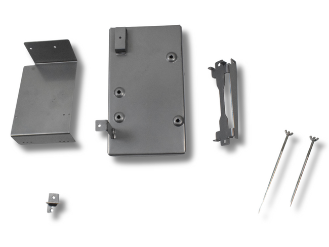 Dual Battery Tray for Toyota Hilux GUN123 / GUN126 1GD-FTV 2.8L - Silver (2015 - 2018)-Spoilers and Bodykits Australia