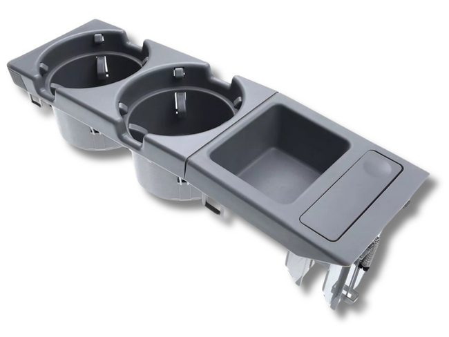 Dual Cup Holder & Coin Tray Box for BMW E46 3 Series 316 / 318 / 320 / 325 / 330 / M3 - Grey-Spoilers and Bodykits Australia