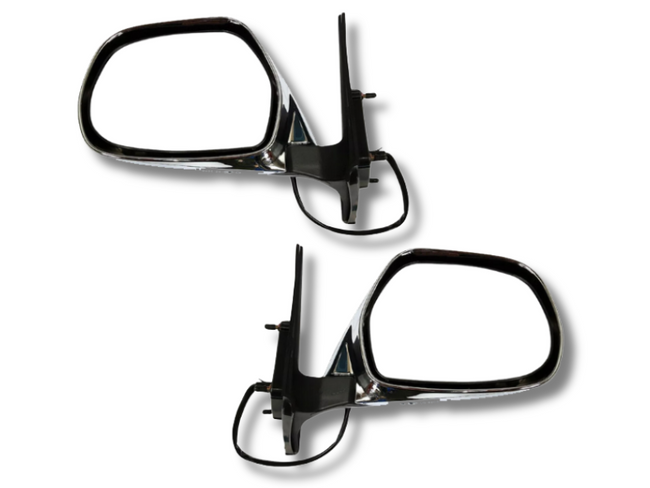 Electric Door Mirrors for 100 Series Toyota Landcruiser - Chrome - Pair (1998 - 2007)-Spoilers and Bodykits Australia