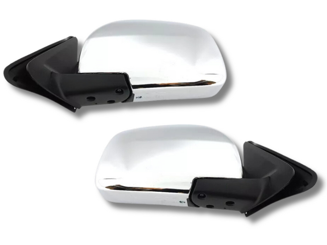 Electric Door Mirrors for GU Nissan Patrol Y61 - Chrome - Pair (10/1997 - 2016)-Spoilers and Bodykits Australia