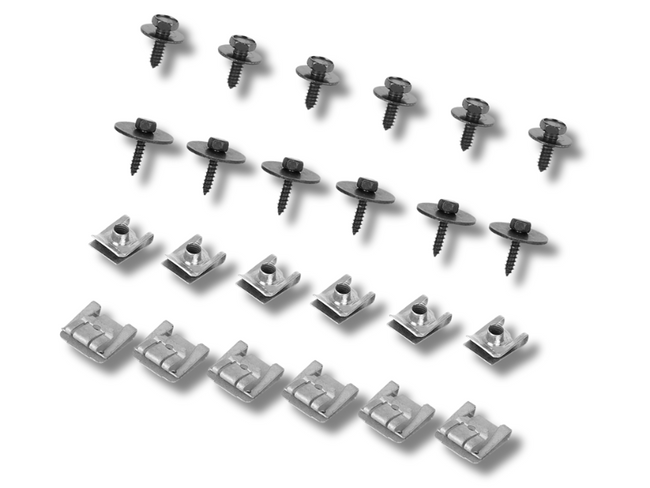 Engine Undertray Splash Guard Clips & Rivets x24 for Mercedes Benz E Class-Spoilers and Bodykits Australia