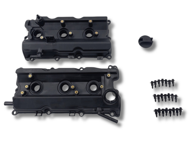 Engine Valve Covers x2 with Gasket & PCV for Nissan 350Z / Fairlady Z33 & Infiniti G35-Spoilers and Bodykits Australia