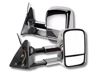 Extendable Towing Mirrors for 100 Series Toyota Landcruiser - Chrome - Electric Mirror - Pair (1998 - 2007)-Spoilers and Bodykits Australia