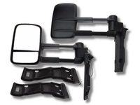 Extendable Towing Mirrors for 70 / 75 / 78 / 79 Series Toyota Landcruiser - Electric Mirror - Pair-Spoilers and Bodykits Australia