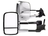 Extendable Towing Mirrors for 80 Series Toyota Landcruiser - Chrome - Pair (1990 - 1998)-Spoilers and Bodykits Australia
