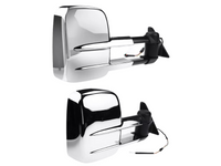 Extendable Towing Mirrors for 80 Series Toyota Landcruiser - Chrome - Pair (1990 - 1998)-Spoilers and Bodykits Australia