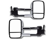 Extendable Towing Mirrors for 80 Series Toyota Landcruiser - Chrome - Pair (1990 - 1998)-Spoilers and Bodykits Australia