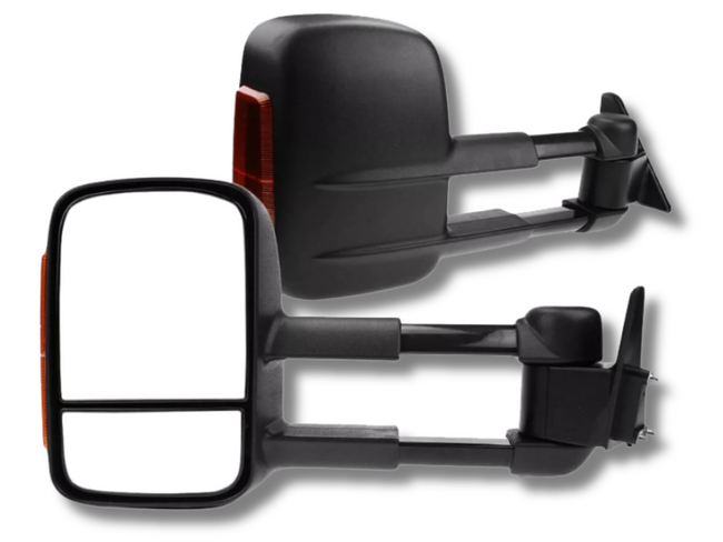 Extendable Towing Mirrors for 80 Series Toyota Landcruiser - Electric Mirror - Pair (1990 - 1998)-Spoilers and Bodykits Australia