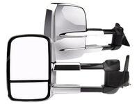 Extendable Towing Mirrors for 80 Series Toyota Landcruiser - Manual Mirror - Chrome - Pair (1990 - 1998)-Spoilers and Bodykits Australia