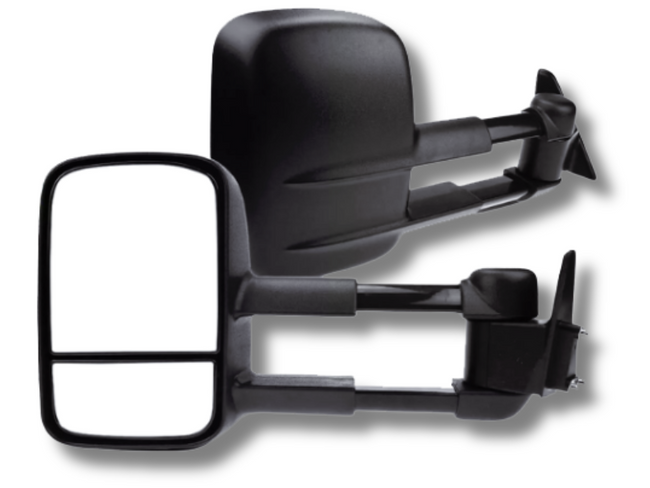 Extendable Towing Mirrors for 80 Series Toyota Landcruiser - Manual Mirror - Pair (1990 - 1998)-Spoilers and Bodykits Australia