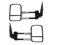Extendable Towing Mirrors for D40 Nissan Navara - Manual Mirror - Chrome - Pair (2005 - 2015)-Spoilers and Bodykits Australia