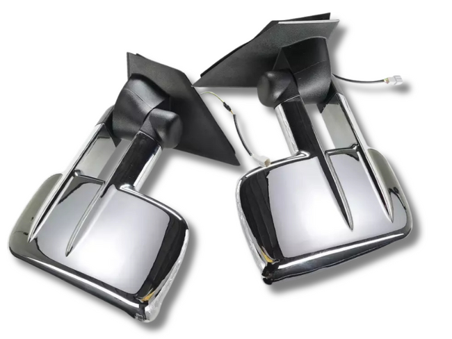 Extendable Towing Mirrors for Mazda BT-50 UP / UR - Chrome - Pair (2012 - 2019)-Spoilers and Bodykits Australia
