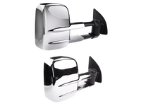 Extendable Towing Mirrors for PX1 / PX2 Ford Ranger - Manual Mirror - Chrome - Pair (2012 Onwards)-Spoilers and Bodykits Australia