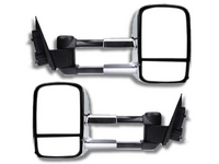 Extendable Towing Mirrors for PX1 / PX2 Ford Ranger - Manual Mirror - Chrome - Pair (2012 Onwards)-Spoilers and Bodykits Australia