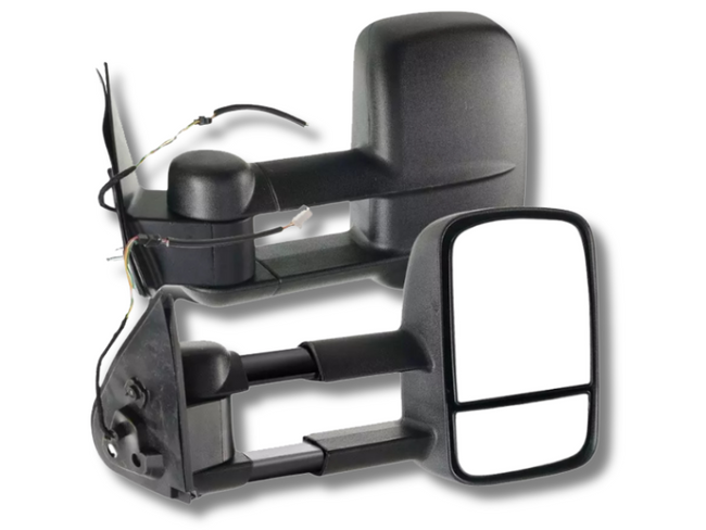 Extendable Towing Mirrors for Toyota Hilux - Black - Pair (07/2015 - 2019)-Spoilers and Bodykits Australia
