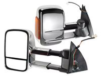 Extendable Towing Mirrors with Indicators for 150 Series Toyota Prado - Chrome - Pair (2009 - 2019)-Spoilers and Bodykits Australia