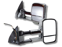 Extendable Towing Mirrors with Indicators for 150 Series Toyota Prado - Chrome - Pair (2009 Onwards)-Spoilers and Bodykits Australia