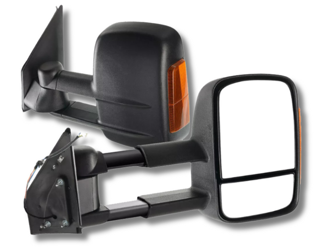Extendable Towing Mirrors with Indicators for 200 Series Toyota Landcruiser - Pair-Spoilers and Bodykits Australia