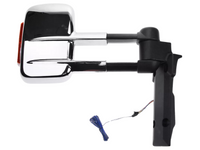 Extendable Towing Mirrors with Indicators for 70 / 75 / 78 / 79 Series Toyota Landcruiser - Chrome - Electric Mirror - Pair-Spoilers and Bodykits Australia
