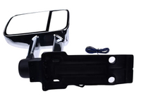 Extendable Towing Mirrors with Indicators for 70 / 75 / 78 / 79 Series Toyota Landcruiser - Chrome - Electric Mirror-Spoilers and Bodykits Australia