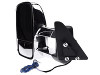 Extendable Towing Mirrors with Indicators for 80 Series Toyota Landcruiser - Manual Mirror - Chrome - Pair-Spoilers and Bodykits Australia