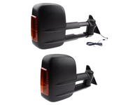Extendable Towing Mirrors with Indicators for 80 Series Toyota Landcruiser - Manual Mirror - Pair-Spoilers and Bodykits Australia