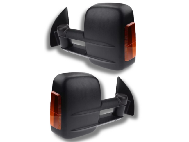 Extendable Towing Mirrors with Indicators for Ford Ranger PX & Everest - Power Folding - Electric Mirror - Pair-Spoilers and Bodykits Australia