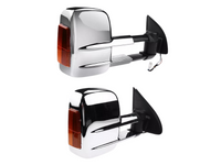 Extendable Towing Mirrors with Indicators for Ford Territory SX / SY / SZ - Chrome - Electric Mirror - Pair-Spoilers and Bodykits Australia