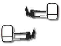 Extendable Towing Mirrors with Indicators for Ford Territory SX / SY / SZ - Chrome - Electric Mirror - Pair-Spoilers and Bodykits Australia