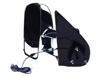 Extendable Towing Mirrors with Indicators for Holden Rodeo & Isuzu D-MAX - Manual Mirror - Chrome - Pair-Spoilers and Bodykits Australia