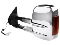 Extendable Towing Mirrors with Indicators for Land Rover Discovery 3 & 4 - Electric Mirror - Chrome - Pair-Spoilers and Bodykits Australia