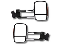 Extendable Towing Mirrors with Indicators for Land Rover Discovery 3 & 4 - Electric Mirror - Chrome - Pair-Spoilers and Bodykits Australia