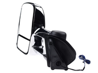 Extendable Towing Mirrors with Indicators for Land Rover Discovery 3 & 4 - Manual Mirror - Chrome - Pair-Spoilers and Bodykits Australia
