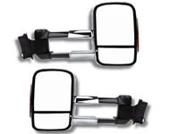Extendable Towing Mirrors with Indicators for Land Rover Discovery 3 & 4 - Manual Mirror - Chrome - Pair-Spoilers and Bodykits Australia