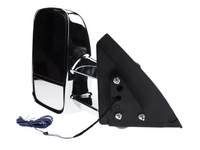 Extendable Towing Mirrors with Indicators for ML / MN Mitsubishi Triton - Manual Mirror - Chrome - Pair-Spoilers and Bodykits Australia