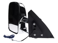 Extendable Towing Mirrors with Indicators for ML / MN Mitsubishi Triton - Manual Mirror - Chrome - Pair-Spoilers and Bodykits Australia