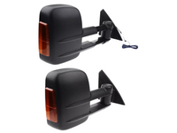 Extendable Towing Mirrors with Indicators for ML / MN Mitsubishi Triton - Manual Mirror - Pair (2005 - 2015)-Spoilers and Bodykits Australia
