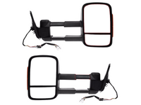 Extendable Towing Mirrors with Indicators for MQ / MR Mitsubishi Triton - Electric Mirror - Pair (2015 - 2019)-Spoilers and Bodykits Australia