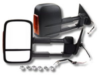 Extendable Towing Mirrors with Indicators for MQ / MR Mitsubishi Triton - Electric Mirror - Pair (2015 - 2019)-Spoilers and Bodykits Australia