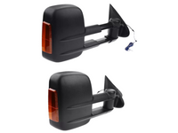 Extendable Towing Mirrors with Indicators for MQ / MR Mitsubishi Triton - Manual Mirror - Pair-Spoilers and Bodykits Australia