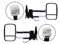 Extendable Towing Mirrors with Indicators for Mitsubishi Pajero - Chrome - Pair (2001 - 2019)-Spoilers and Bodykits Australia