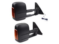 Extendable Towing Mirrors with Indicators for Mitsubishi Pajero - Manual Mirror - Pair (2001 - 2019)-Spoilers and Bodykits Australia
