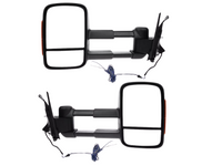 Extendable Towing Mirrors with Indicators for Mitsubishi Pajero - Manual Mirror - Pair (2001 - 2019)-Spoilers and Bodykits Australia